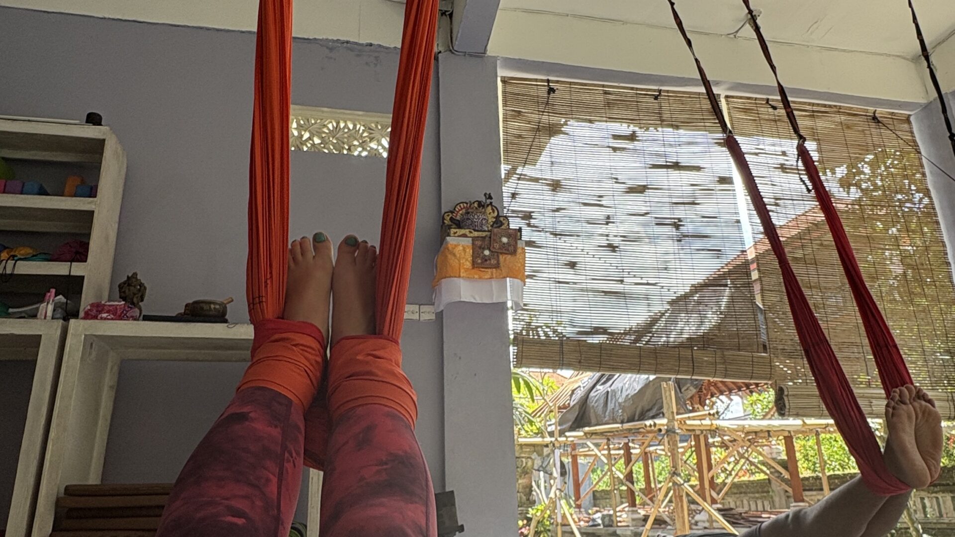 Maybe the answer to happiness is hanging upside down every now and then!